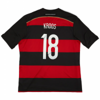 Kroos #18 Germany Retro Away Jersey World Cup 2014