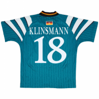 KLINSMANN #18 Germany Retro Away Jersey Euro Cup 1996