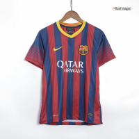 Messi #10 Barcelona Retro Home Jersey 2013/14