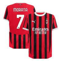 MORATA #7 AC Milan Home Jersey Player Version 2024/25