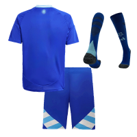 Kids Argentina Away Full Kit(Jersey+Shorts+Socks) Copa America 2024