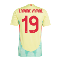 LAMINE YAMAL #19 Spain Away Jersey Player Version Euro 2024