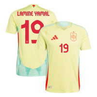 LAMINE YAMAL #19 Spain Away Jersey Player Version Euro 2024