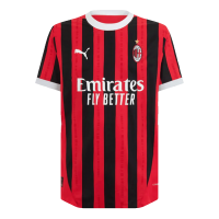 PULISIC #11 AC Milan Home Match Jersey 2024/25 - UCL Font