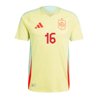 RODRIGO #16 Spain Away Jersey Player Version Euro 2024