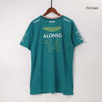 [Super Replica] Aston Martin Aramco Cognizant F1 Racing Team Fernando Alonso Driver T-Shirt 2024