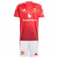 Discount Kids Manchester United Home Kit 2024/25