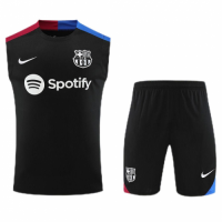 Barcelona Sleeveless Training Kit Black 2024/25