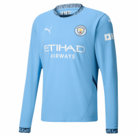 Manchester City Home Long Sleeve Jersey 2024/25