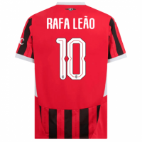 RAFA LEÃO #10 AC Milan Home Jersey 2024/25 - UCL Font