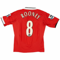 Rooney #8 Manchester United Retro Jersey Home 2005/06