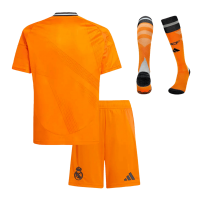 Kids Real Madrid Away Full Kit(Jersey+Shorts+Socks) 2024/25