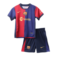 Kids Barcelona Home Full Kit(Jersey+Shorts+Socks) 2024/25