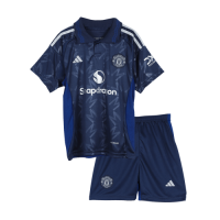 Kids Manchester United Away Kit Jersey+Shorts 2024/25