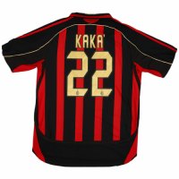 KAKA' #22 Retro AC Milan Home Jersey 2006/07