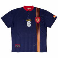 R. HIERRO #6 Retro Spain Away Jersey 1996