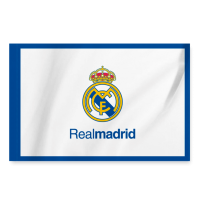 Real Madrid Team Flag - White/Blue