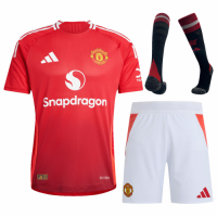 Manchester United Home Match Jersey+Shorts+Socks Full Kit Player Version 2024/25