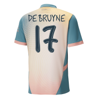 DE BRUYNE #17 Manchester City Fourth Jersey 2024/25 - UCL Font