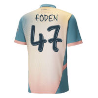 FODEN #47 Manchester City Fourth Jersey 2024/25 - UCL Font