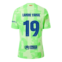 LAMINE YAMAL #19 Barcelona Third Jersey 2024/25 - UCL Font