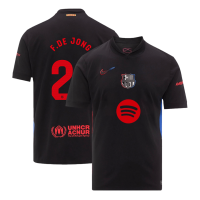 F.DE JONG #21 Barcelona Away Spotify Logo Without Text Jersey 2024/25