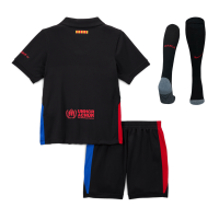 Kids Barcelona Away Full Kit(Jersey+Shorts+Socks) 2024/25