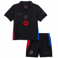 Kids Barcelona Away Spotify Logo Without Text Kit Jersey+Shorts 2024/25