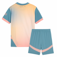 Kids Manchester City Fourth Kit(Jersey+Shorts) 2024/25