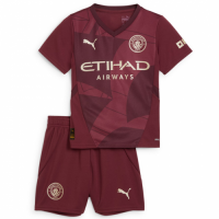 RODRIGO #16 Kids Manchester City Third Full Jersey Kit 2024/25