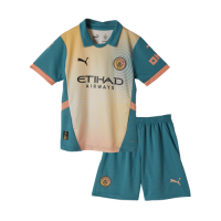 Kids Manchester City Fourth Jersey Kit 2024/25