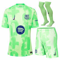 [Super Replica] Barcelona Third Spotify Logo Without Text Full Kit 2024/25