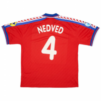 Nedved #4 Czech Republic Home Jersey 1996/98