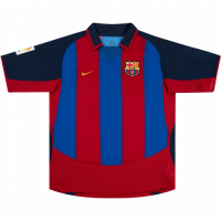 Ronaldinho #10 Retro Barcelona Home Jersey 2003/04