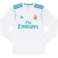 RONALDO #7 Retro Real Madrid Home Long Sleeve Jersey 2017/18