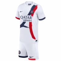 KVARATSKHELIA #7 Kids PSG Away Jersey Kit 2024/25