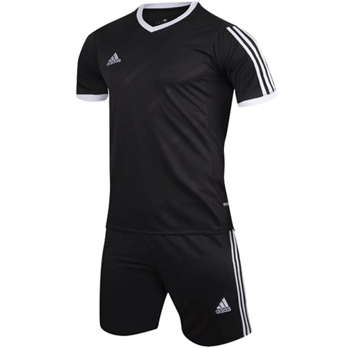 1601 Customize Team Black Soccer Jersey Kit(Shirt+Short) Cheap Soccer