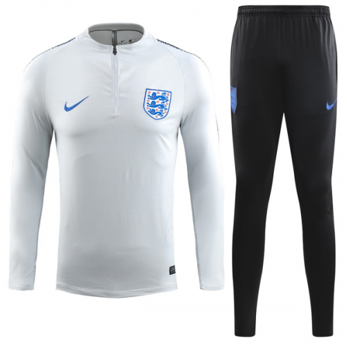 2018 World Cup England Black Training Kit(Zipper Shirt+Trouser) - Cheap ...