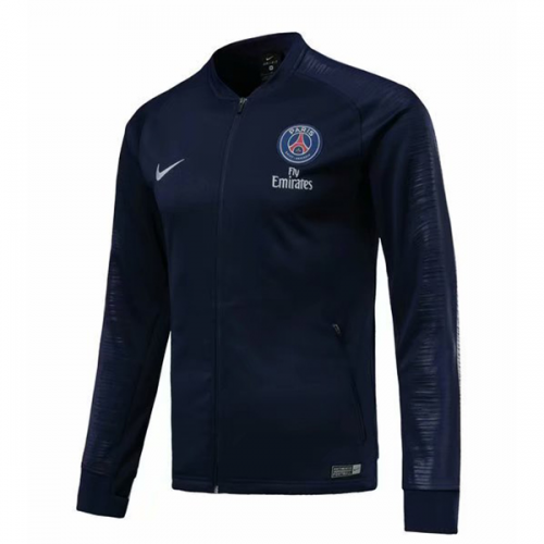 18-19 PSG Navy V-Neck Track Jacket - Cheap Soccer Jerseys Shop ...