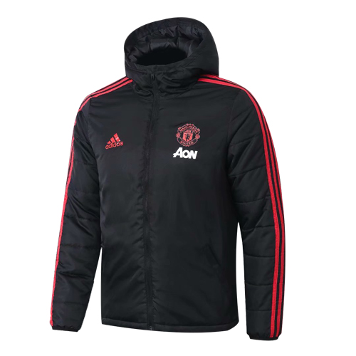 19/20 Manchester United Black Winter Training Jacket - Cheap Soccer ...