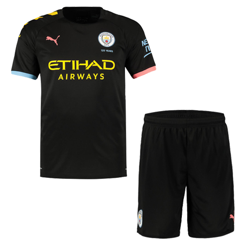 verdacht Verbaasd badminton 19-20 Manchester City Away Black Jerseys Kit(Shirt+Short) - Cheap Soccer  Jerseys Shop | MINEJERSEYS.RU