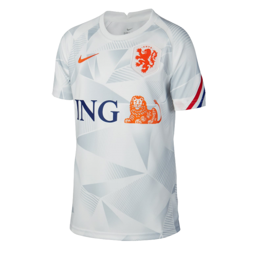 Gevoelig voor drijvend ochtendgloren 2020 Netherlands White Training Jerseys Shirt | MineJerseys