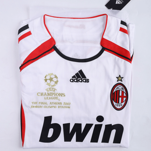 06-07 AC Milan Away White Retro Soccer Jerseys Shirt - Cheap Soccer ...