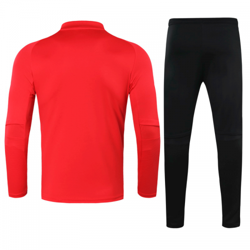 20/21 Ajax Red Zipper Sweat Shirt Kit(Top+Trouser) - Cheap Soccer ...