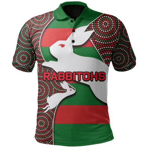 2021 South Sydney Rabbitohs Indigenous Rugby Polo Shirt