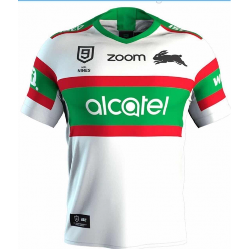 2020 South Sydney Rabbitohs 9s White Rugby Jersey Shirt