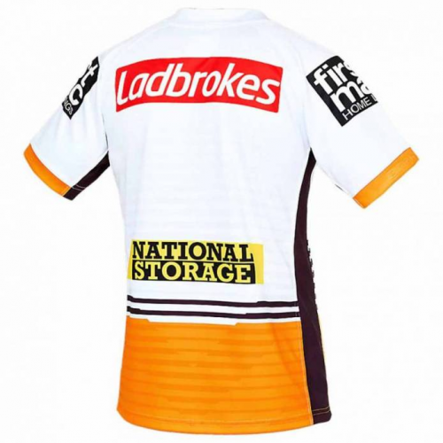 2021 Brisbane Broncos Rugby White Away Jersey Shirt