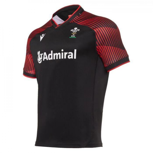 20-21 Wales Rugby 7ers Away Black Jersey Shirt