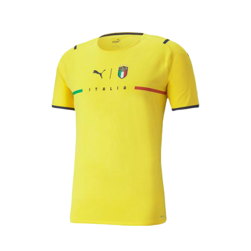Italy Soccer Jersey Goalkeeper Yellow (Player Version) 2021