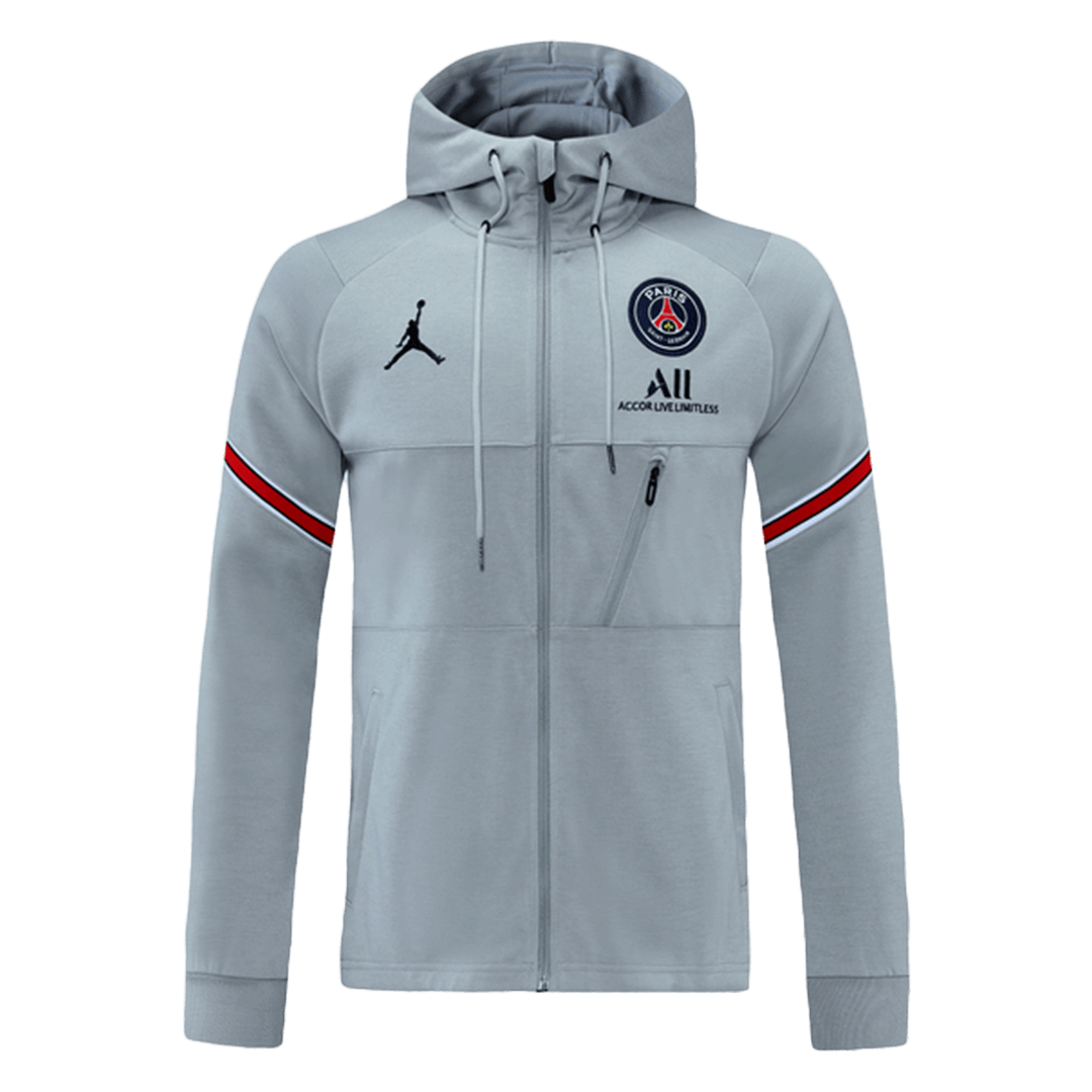 PSG Hoodie Jacket Gray 2021/22